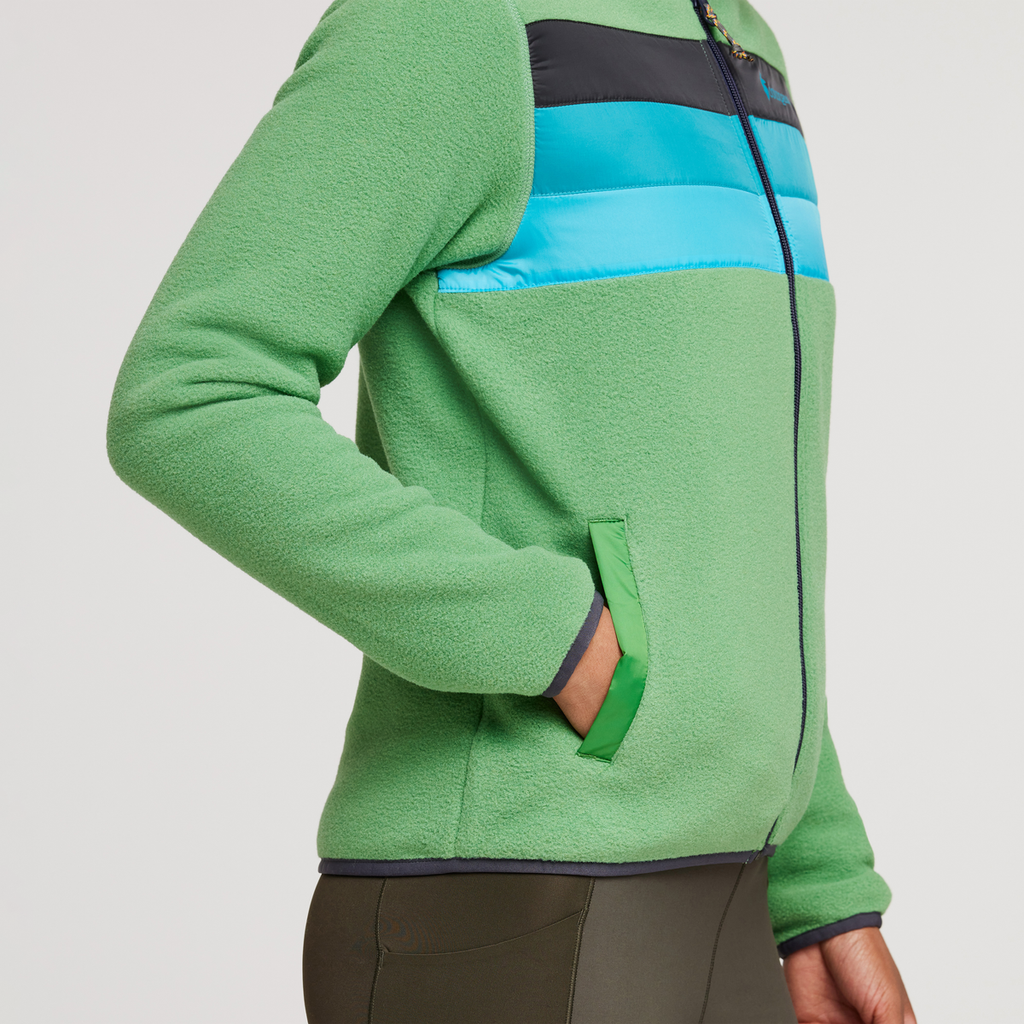 Teca Fleece Full-Zip Jacket - Women's, April Showers, Model Callie