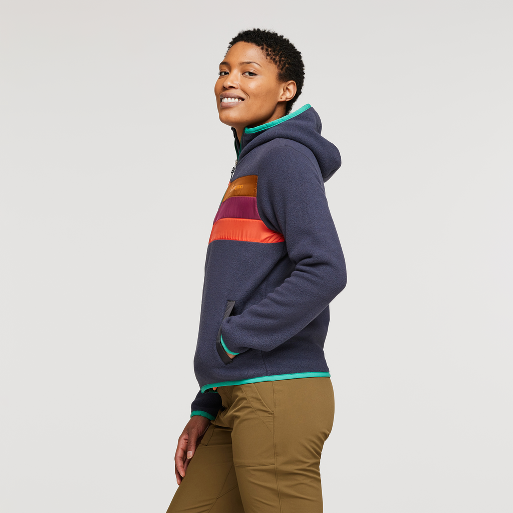 Teca Fleece Hooded Full-Zip Jacket - Women's, Saturn, Model Callie