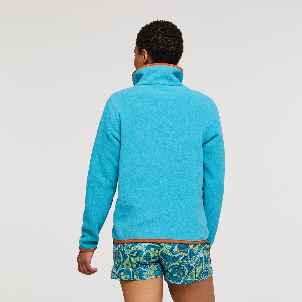 Teca Fleece Pullover - Women's, Water Slide, Model Callie