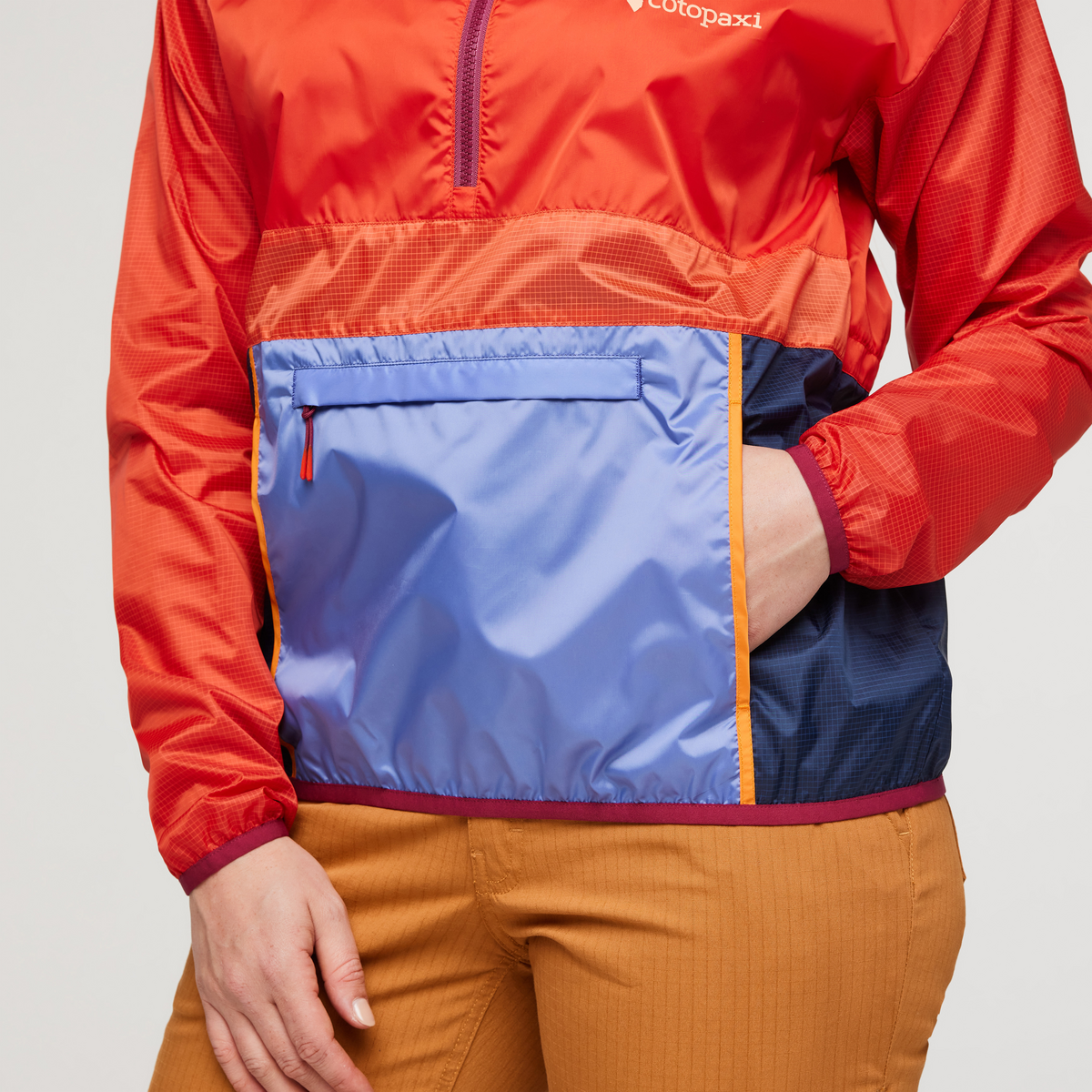 Teca Half-Zip Windbreaker - Women's, Fiesty, Model Aya