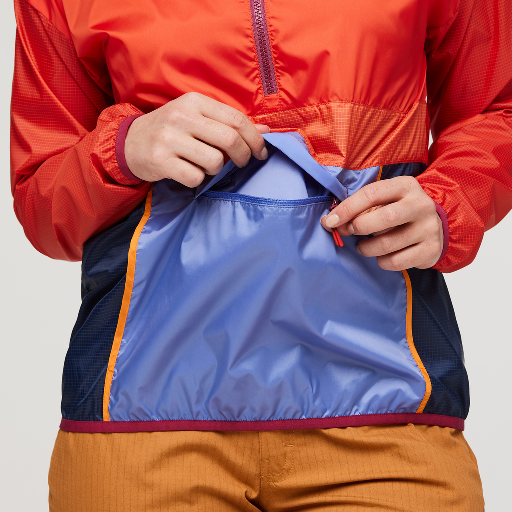 Teca Half-Zip Windbreaker - Women's, Fiesty, Model Aya