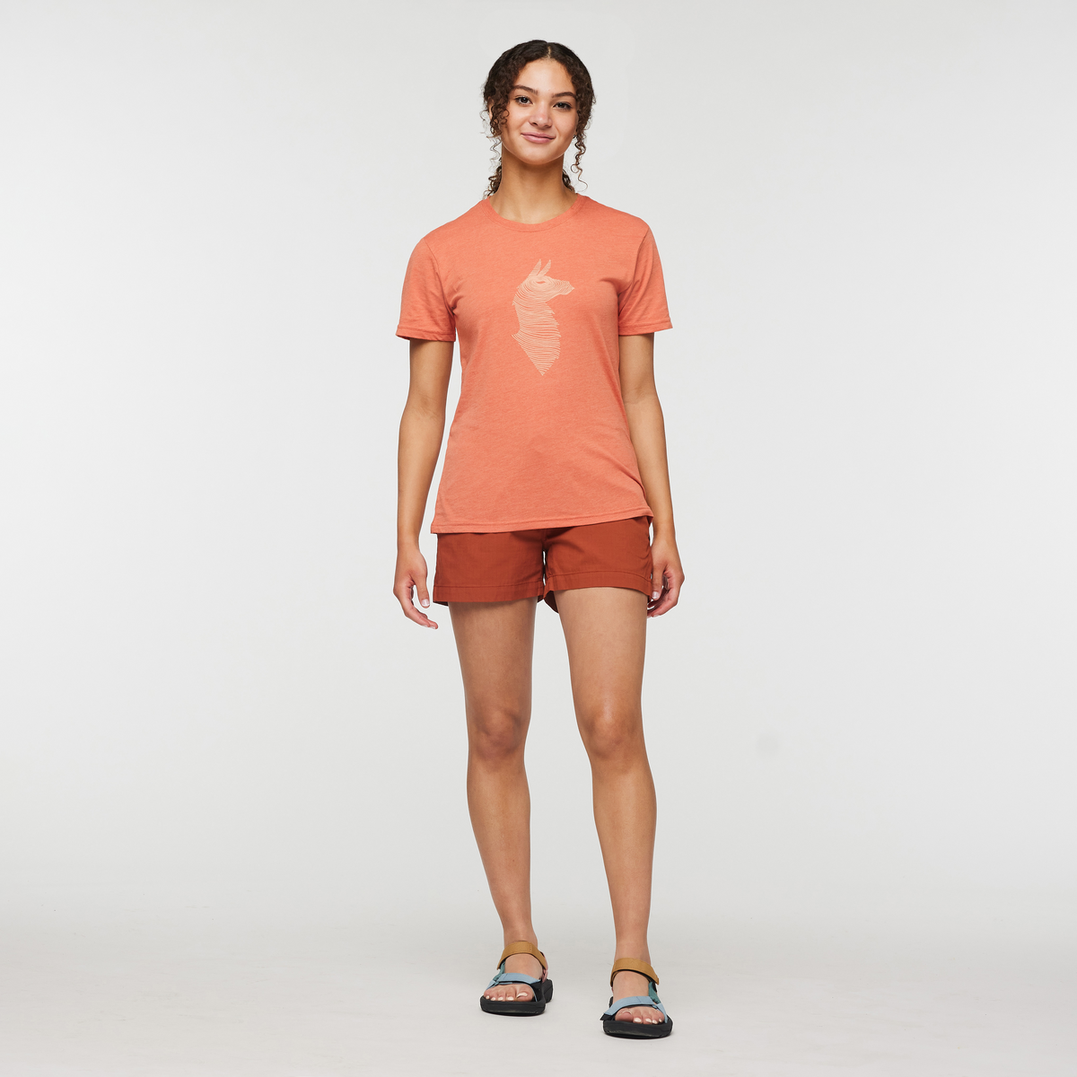 Topo Llama T-Shirt - Women's, Nectar, Model London
