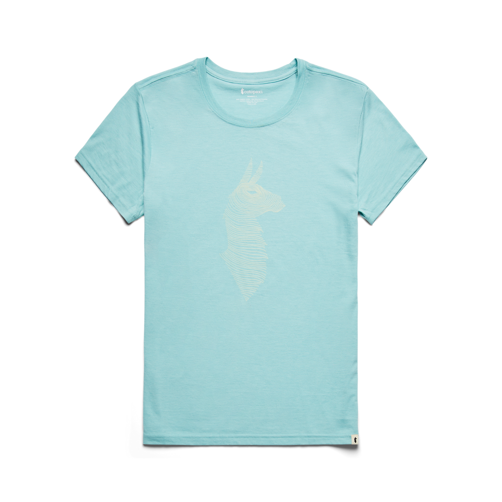 Topo Llama T-Shirt - Women's, Sea Glass
