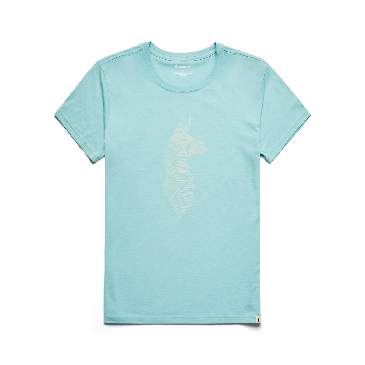 Topo Llama T-Shirt - Women's, Sea Glass