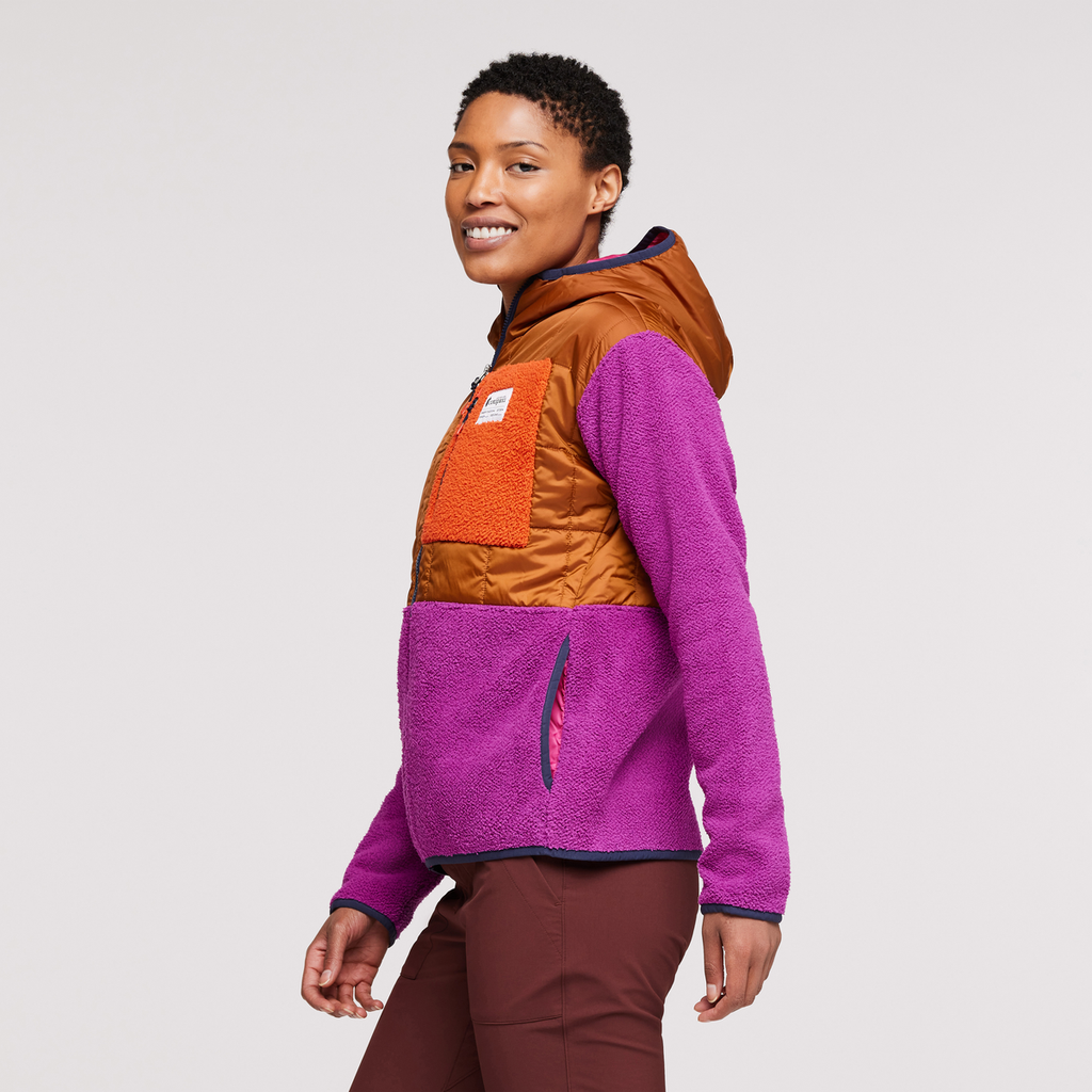 Trico Hybrid Jacket - Women's, Mezcal/Foxglove, Model Callie