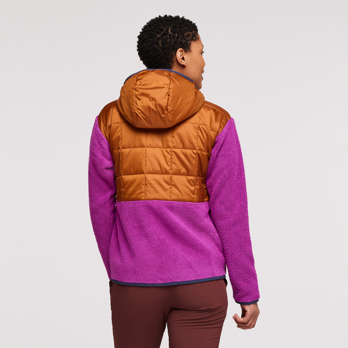 Trico Hybrid Jacket - Women's, Mezcal/Foxglove, Model Callie