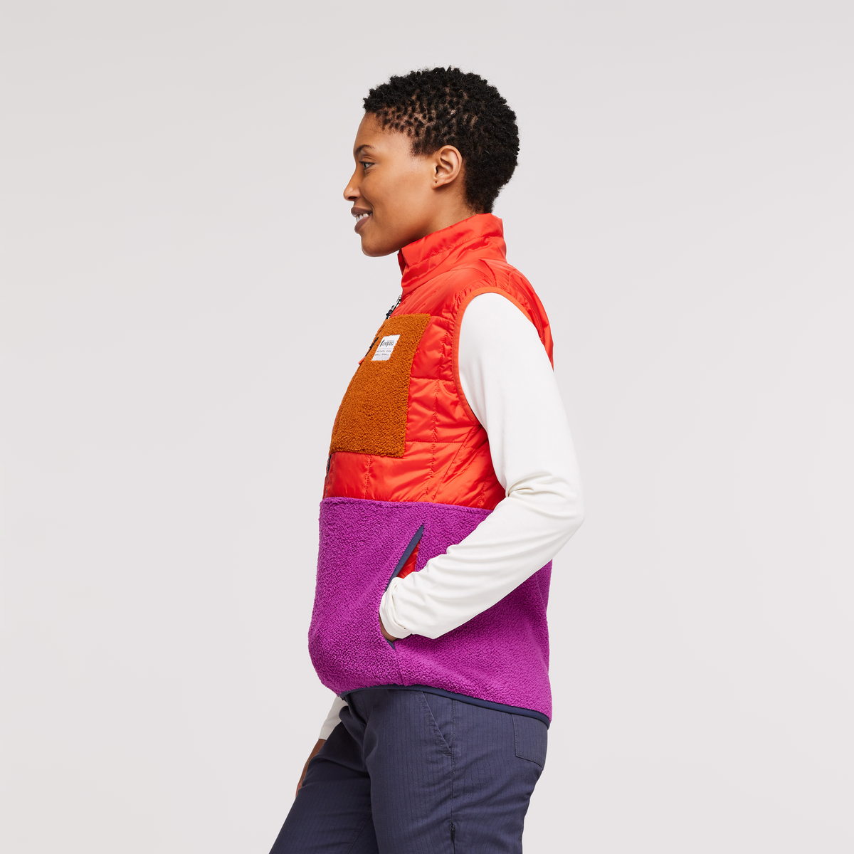 Trico Hybrid Vest - Women's, Canyon/Foxglove, Model Callie