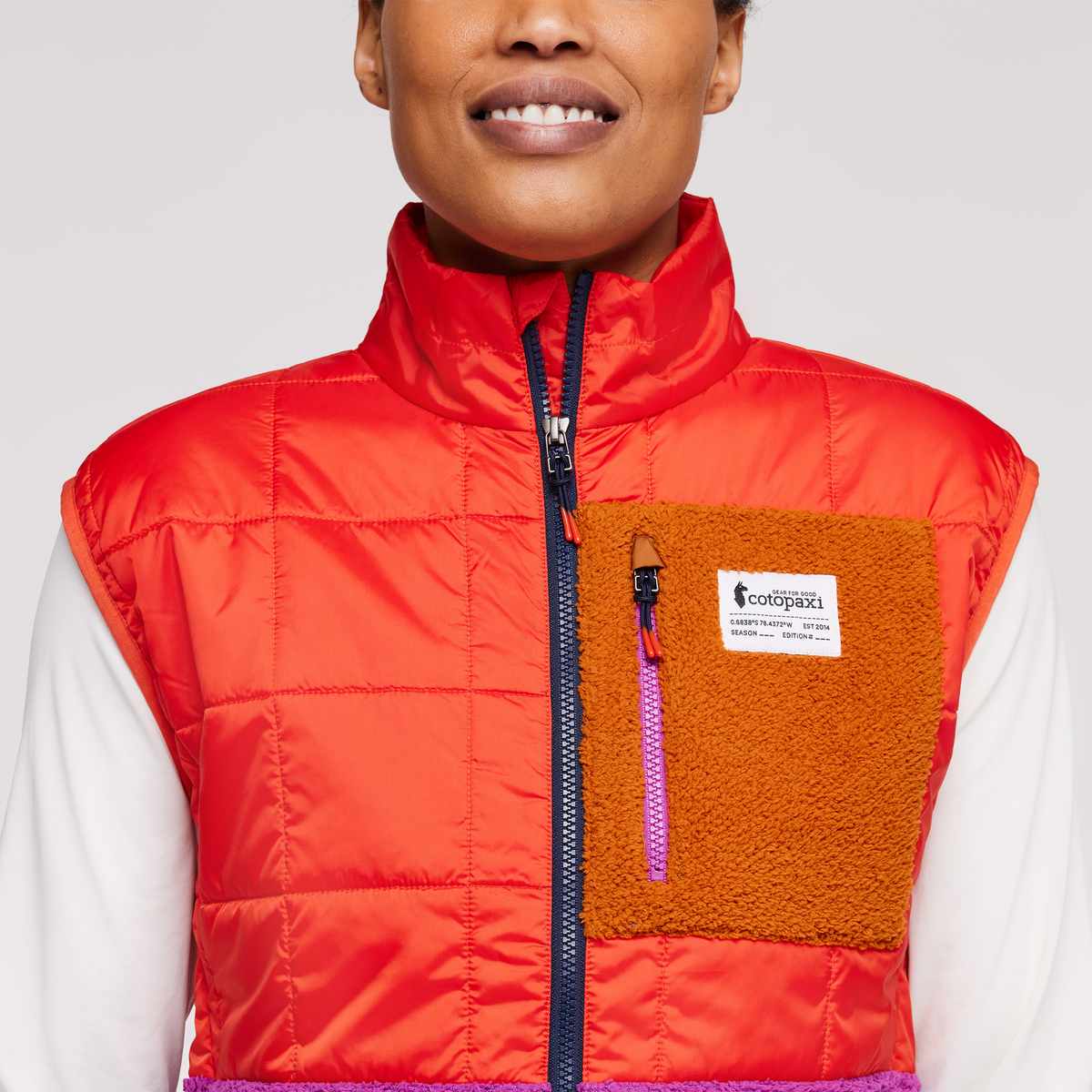 Trico Hybrid Vest - Women's, Canyon/Foxglove, Model Callie