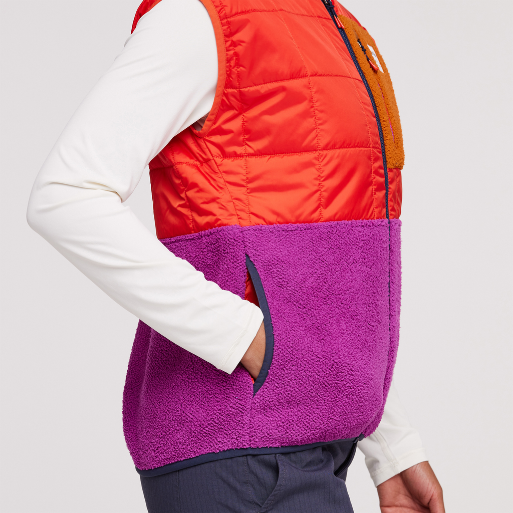 Trico Hybrid Vest - Women's, Canyon/Foxglove, Model Callie