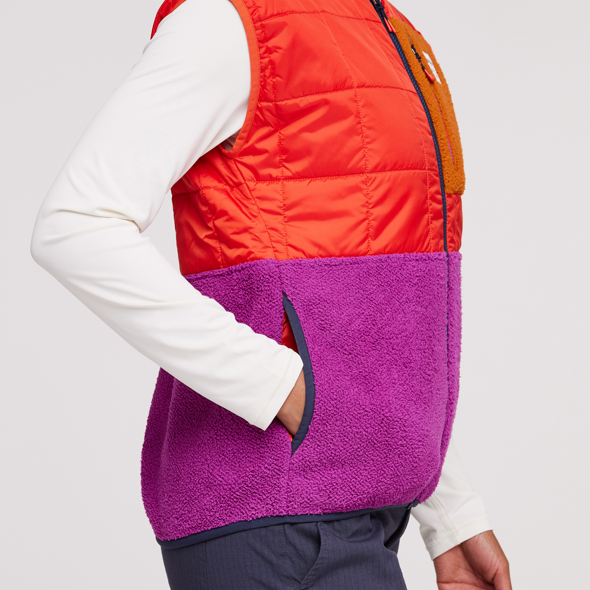 Trico Hybrid Vest - Women's, Canyon/Foxglove, Model Callie