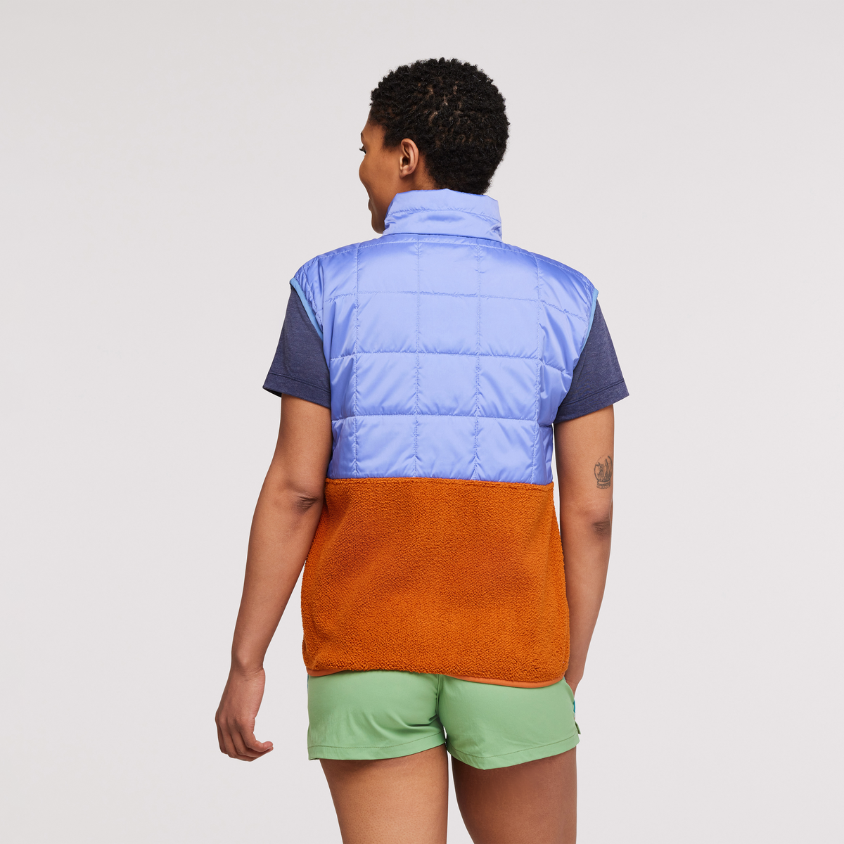Trico Hybrid Vest - Women's, Lupine/Mezcal, Model Callie