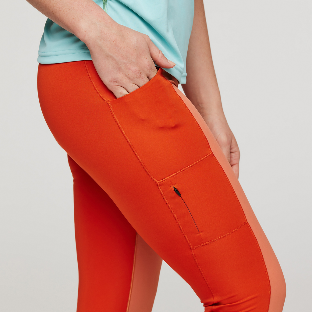 Verso Hike Tight - Women's, Canyon/Nectar, Model Aya