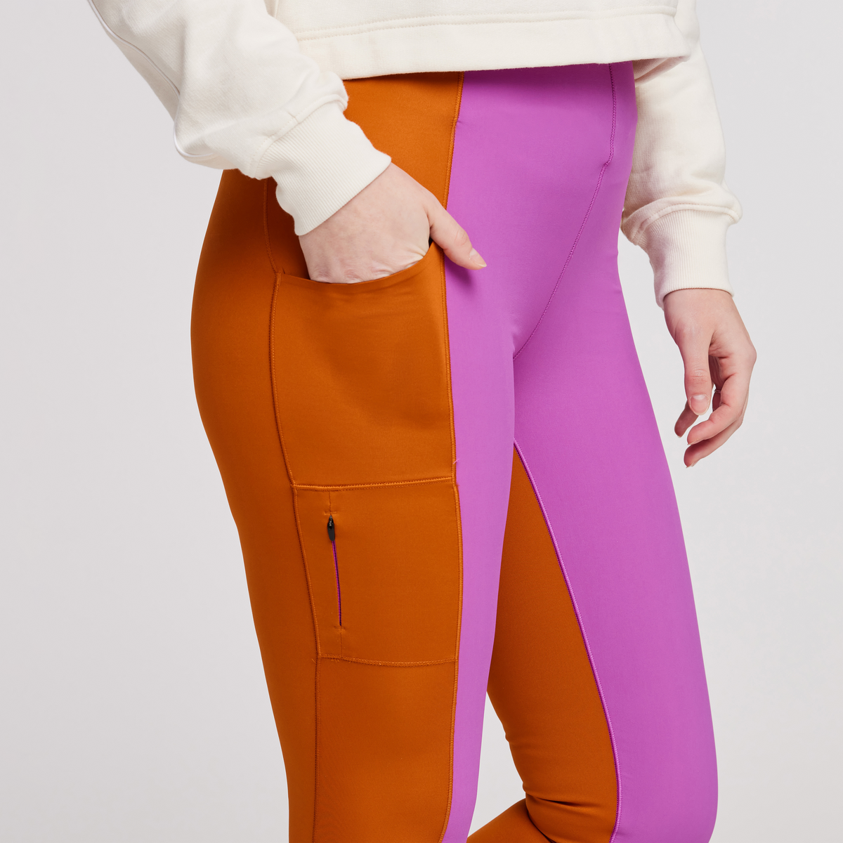 Verso Hike Tight - Women's, Mezcal/Foxglove, Model Courtney