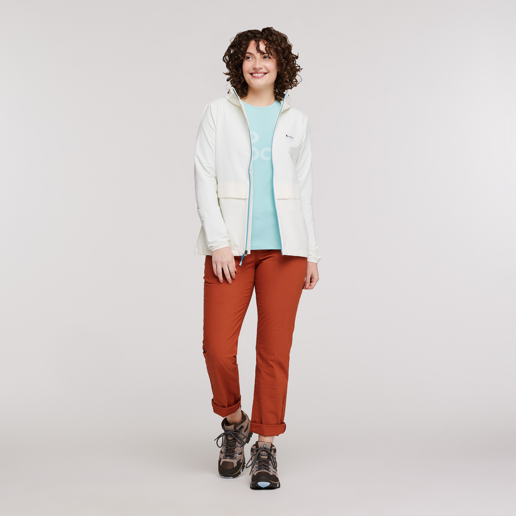 Viento Travel Jacket - Women's, Bone, Model Courtney