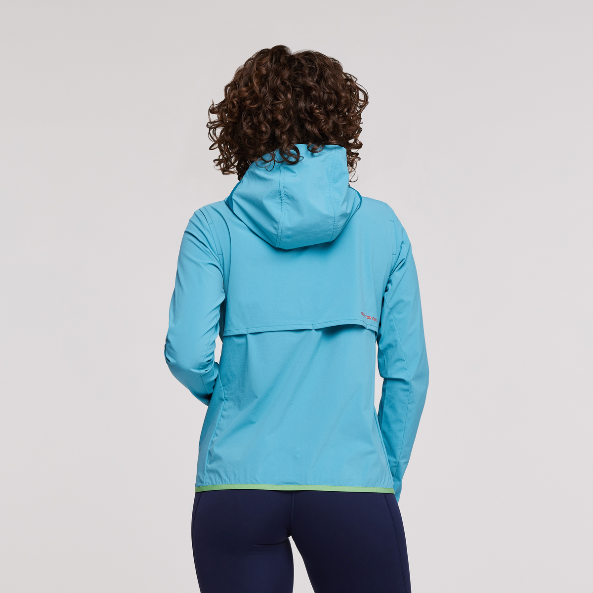 Vuelta Performance Windbreaker Jacket - Women's, Poolside, Model Courtney