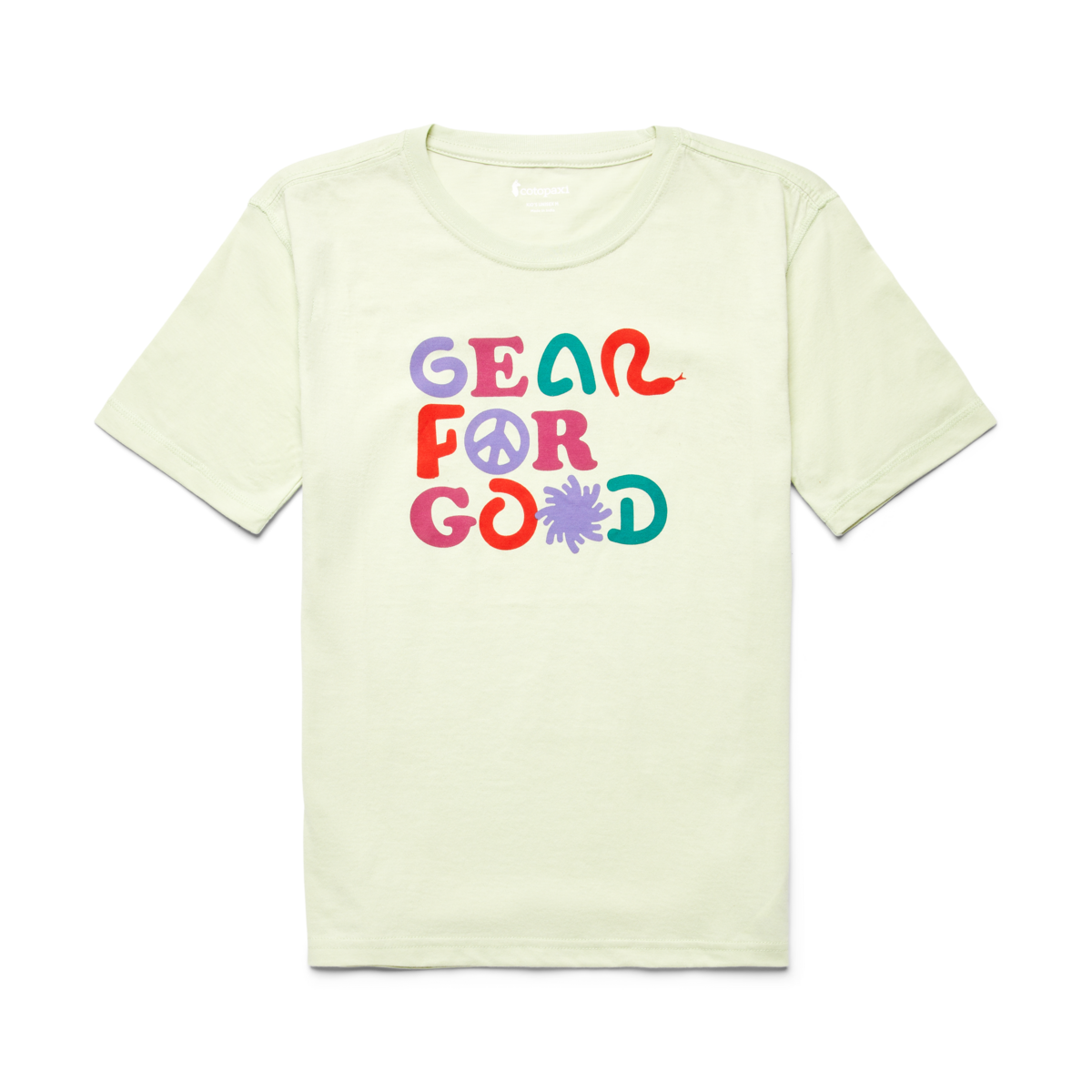 Gear for Good Organic T-Shirt - Kids', Lichen, Detail