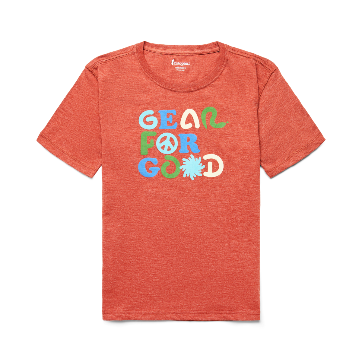 Gear for Good Organic T-Shirt - Kids', Spice, Detail