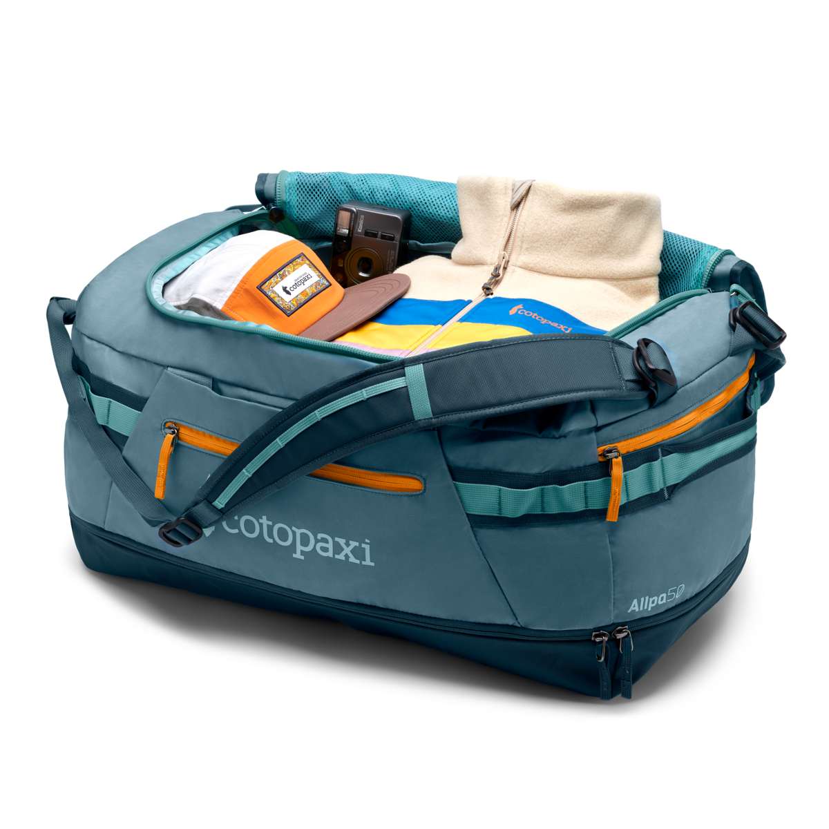 Allpa 50L Duffel Bag, Blue Spruce/Abyss