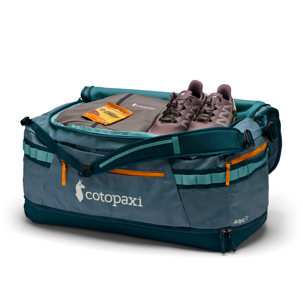 Allpa 70L Duffel Bag, Blue Spruce/Abyss