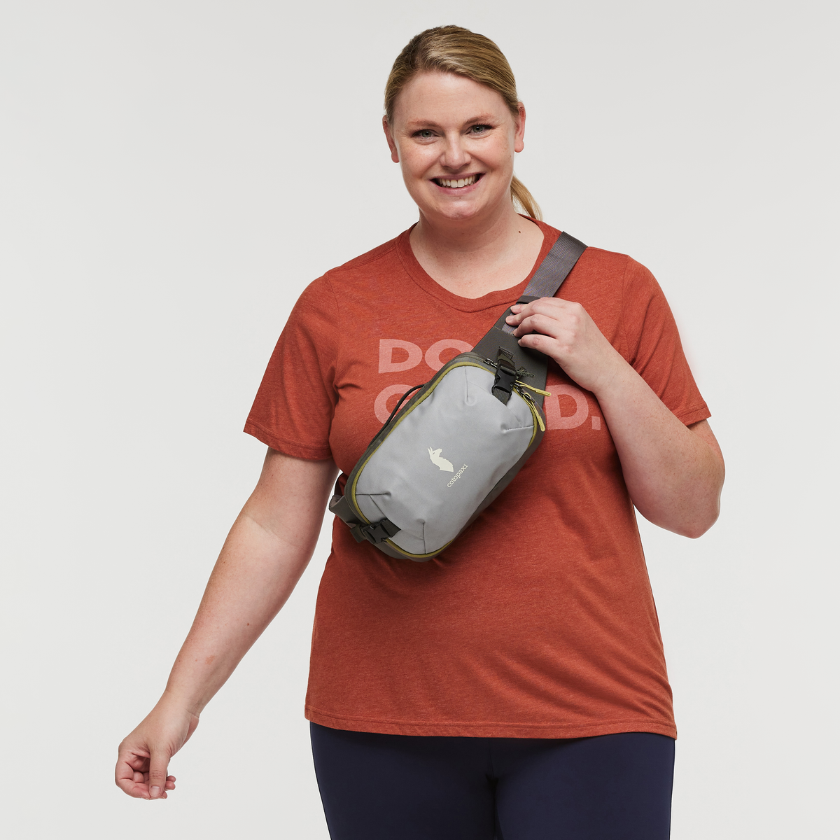 Allpa X 3L Hip Pack, Smoke/Cinder, Model Nicole