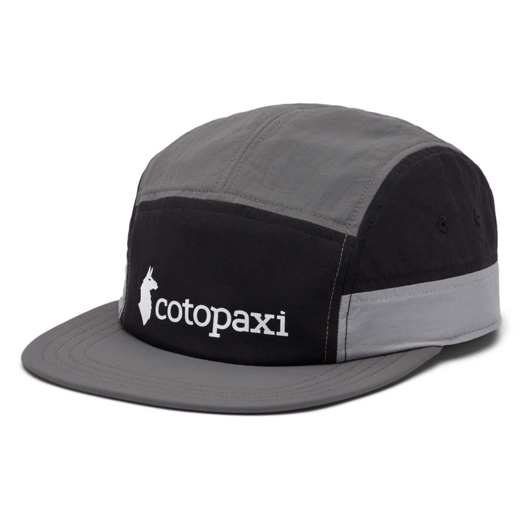 Cotopaxi Tech 5-Panel Hat, Black/Cinder
