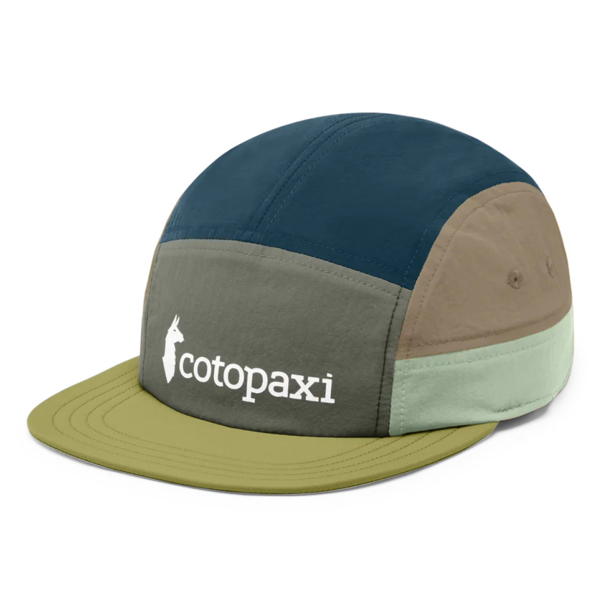 Cotopaxi Tech 5-Panel Hat, Fatigue/Lemongrass