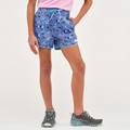 Cocodrilo Short - Girls' Print, Tucan Amethyst, Model Scarlett