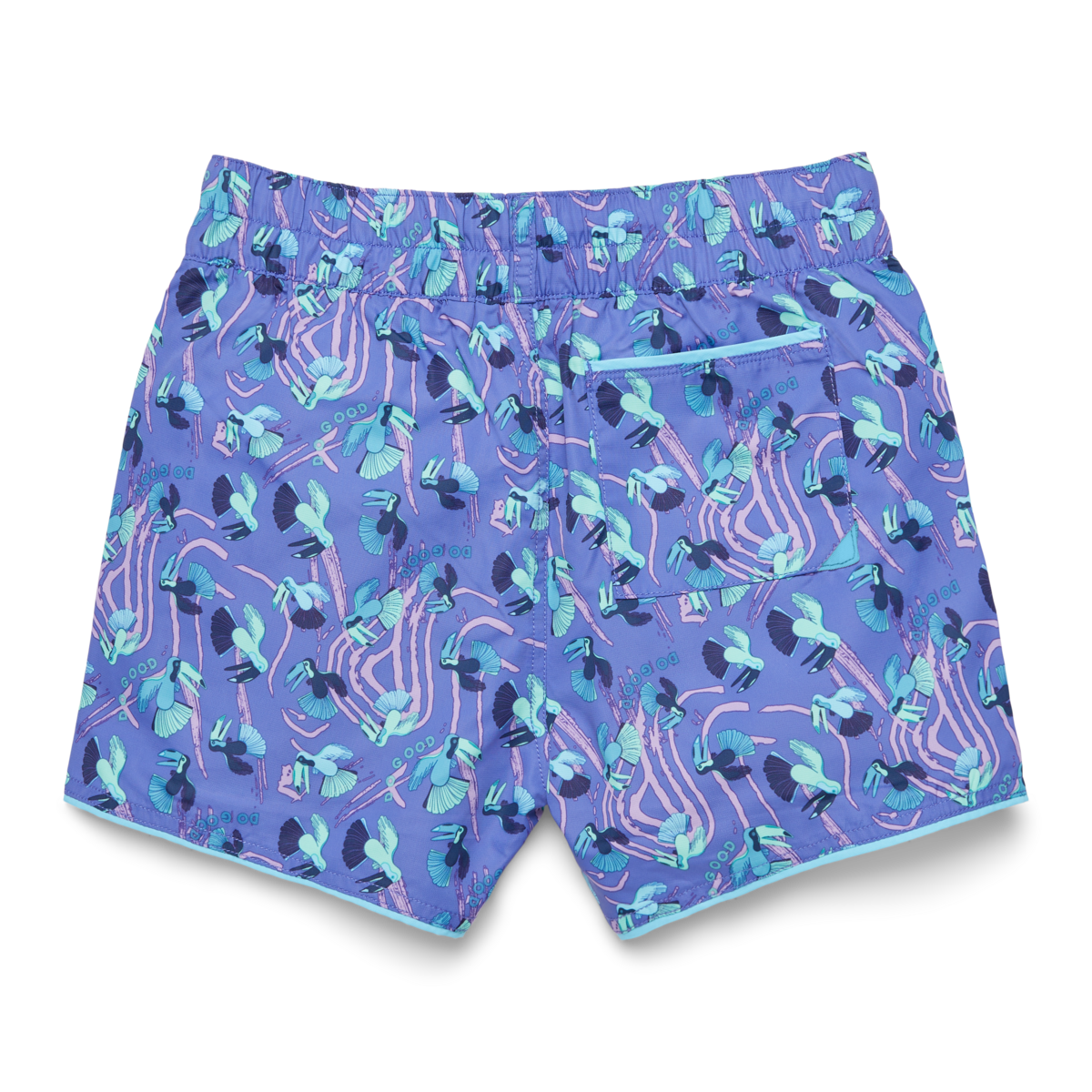 Cocodrilo Short - Girls' Print, Tucan Amethyst