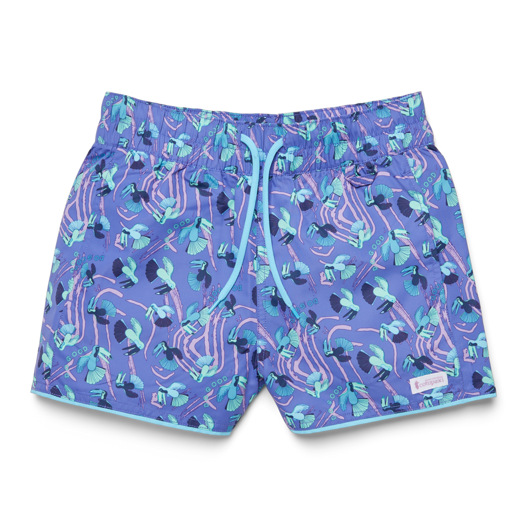 Cocodrilo Short - Girls' Print, Tucan Amethyst