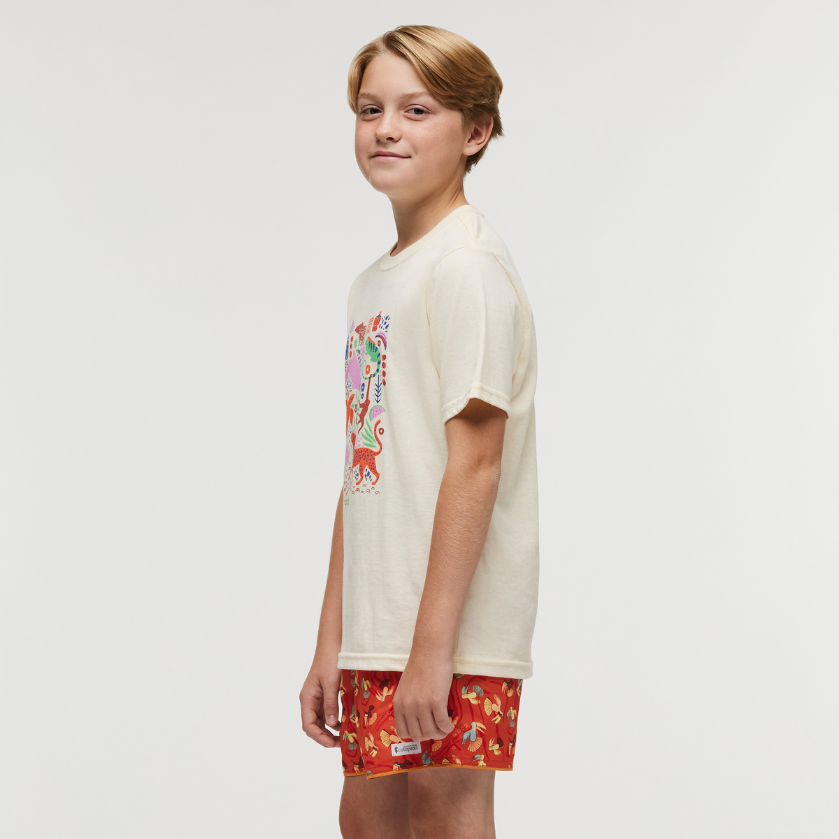 Ecuador Vibes T-Shirt - Kids', Bone, Model Dax