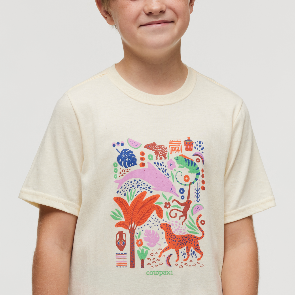 Ecuador Vibes T-Shirt - Kids', Bone, Model Dax