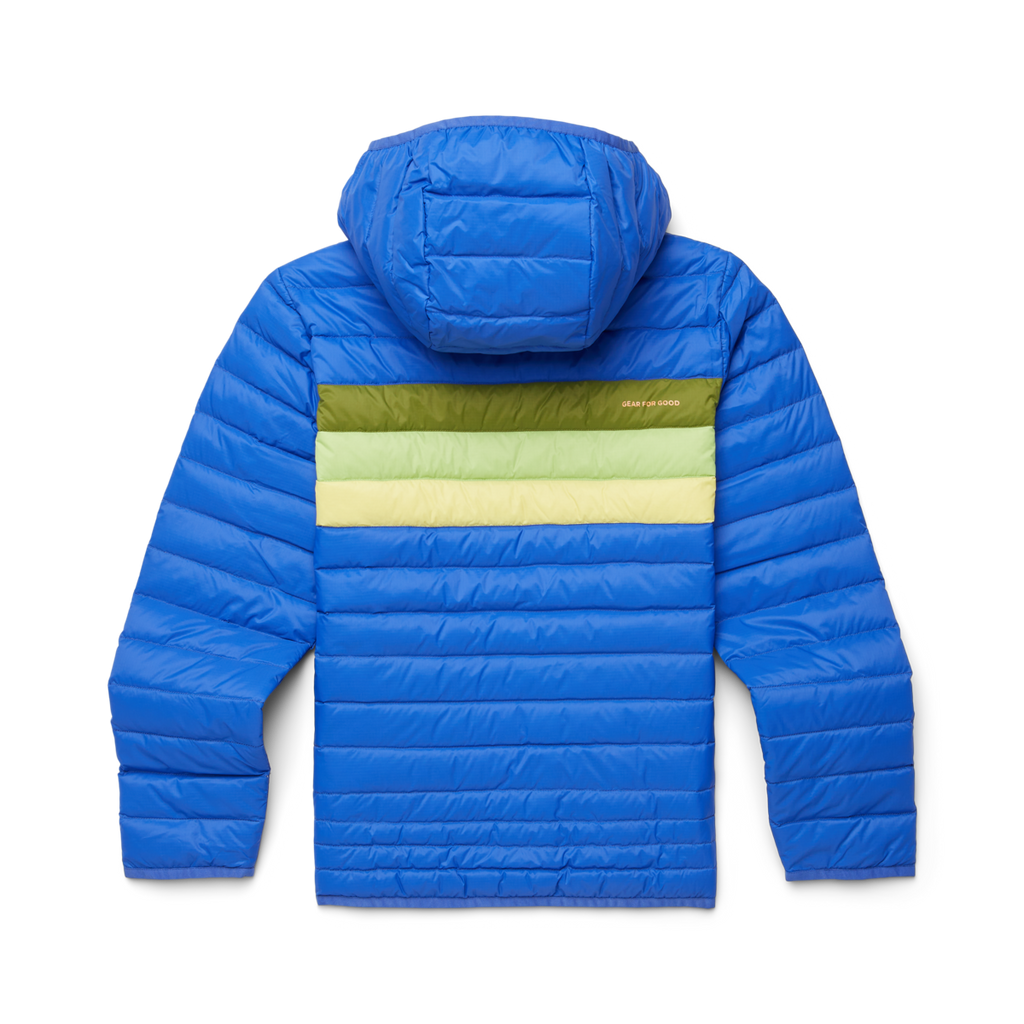 Fuego Hooded Down Jacket - Kids', Scuba Blue Stripes