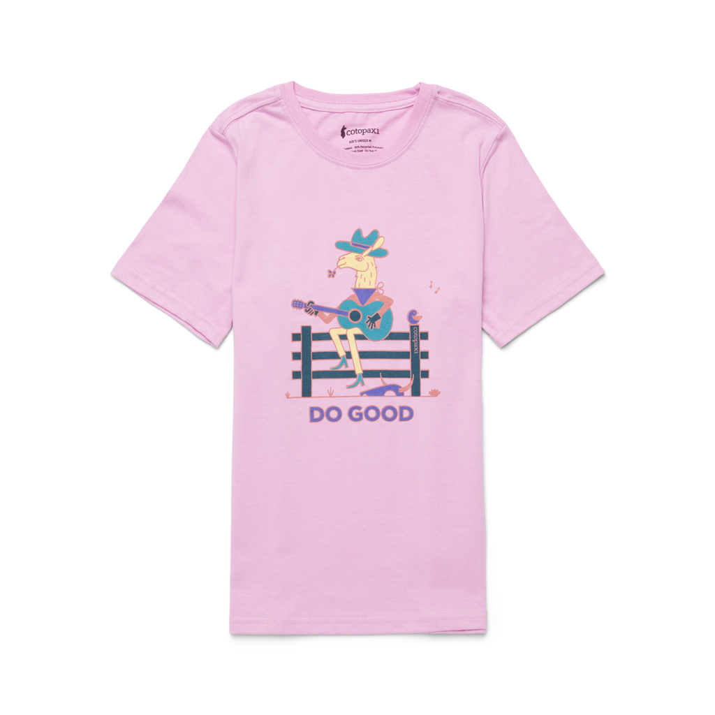 Lone Llama T-Shirt - Kids', Orchid Bloom