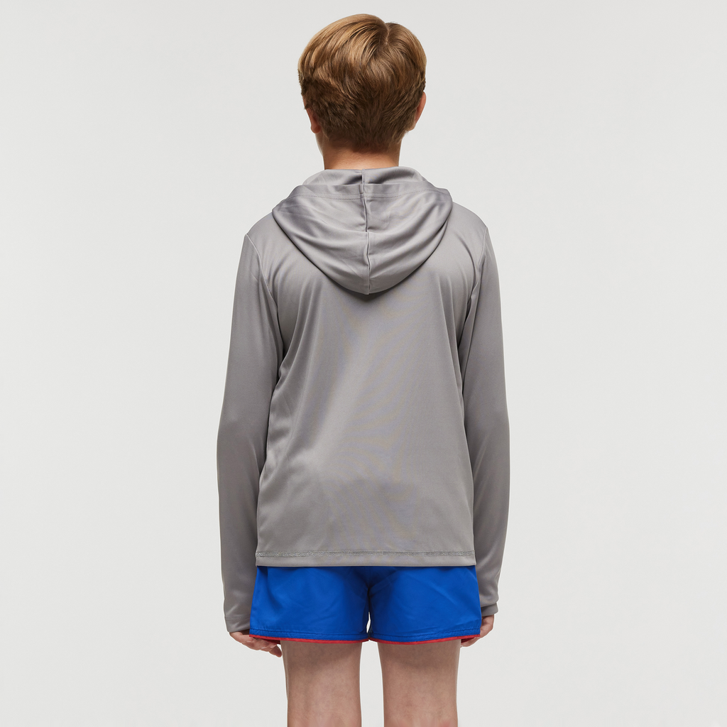 Tapir Long-Sleeve Tech Tee - Kids', Smoke, Model Dax