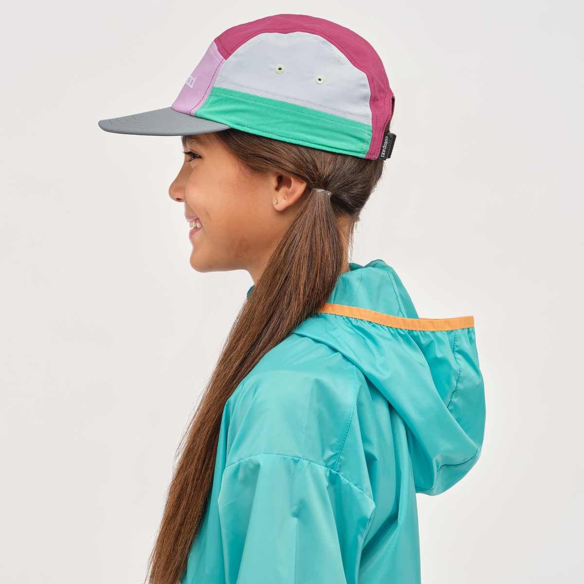 Tech 5-Panel Hat - Kids', Orchid Bloom/Smoke