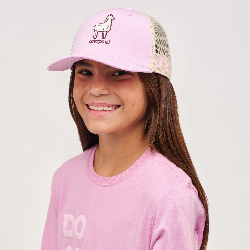 Tiny Llama Trucker Hat - Kids', Orchid Bloom