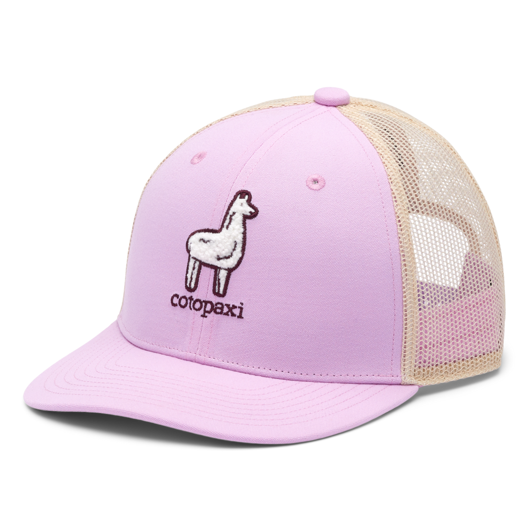 Tiny Llama Trucker Hat - Kids', Orchid Bloom