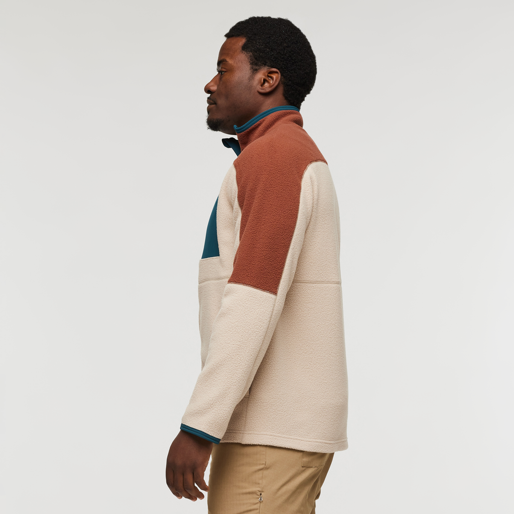 Abrazo Fleece Full-Zip Jacket - Men's, Acorn/Oatmeal, Model Jeremy