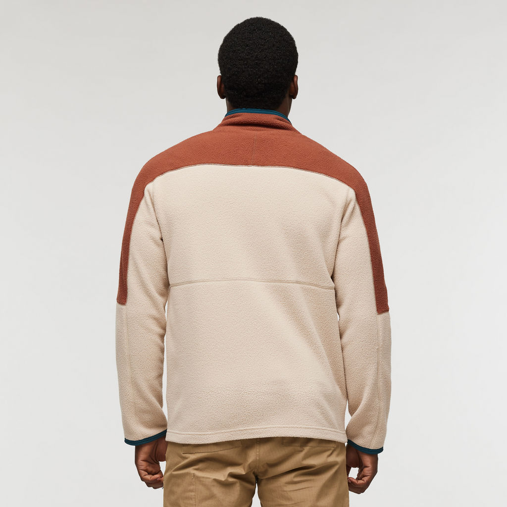 Abrazo Fleece Full-Zip Jacket - Men's, Acorn/Oatmeal, Model Jeremy