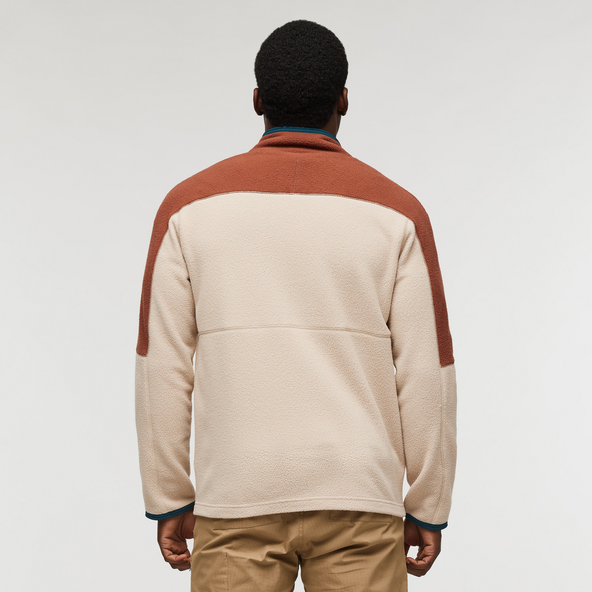 Abrazo Fleece Full-Zip Jacket - Men's, Acorn/Oatmeal, Model Jeremy