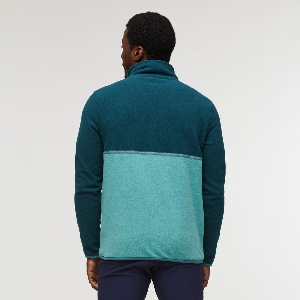 Amado Fleece Pullover - Men's, Abyss/Coastal, Model Jeremy