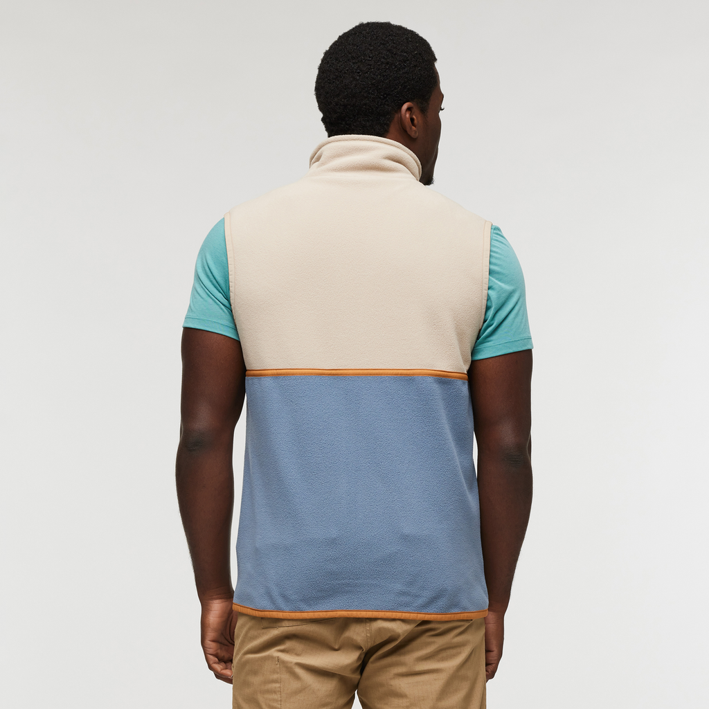 Amado Fleece Vest - Men's, Oatmeal/Tempest, Model Jeremy