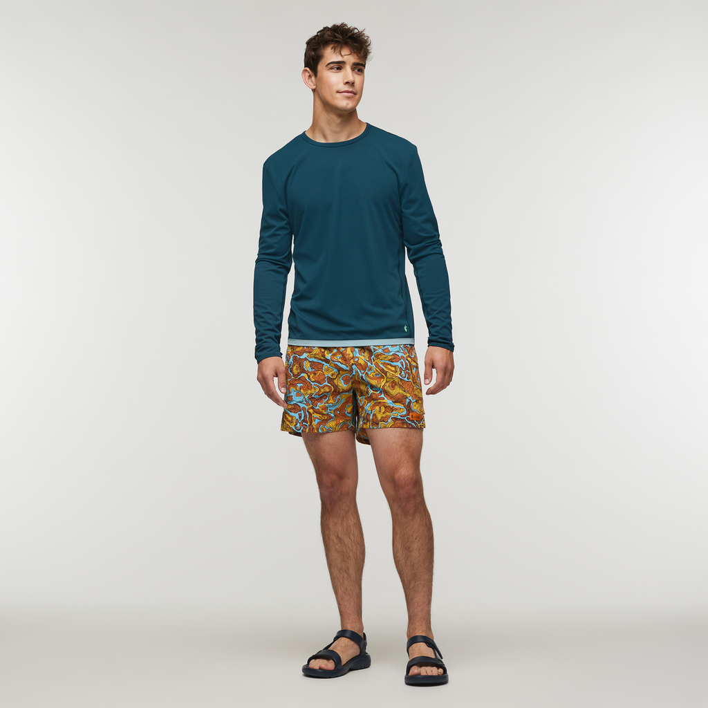Brinco Short - Print - Men's, Blue Sky/Sunset, Model Kellan