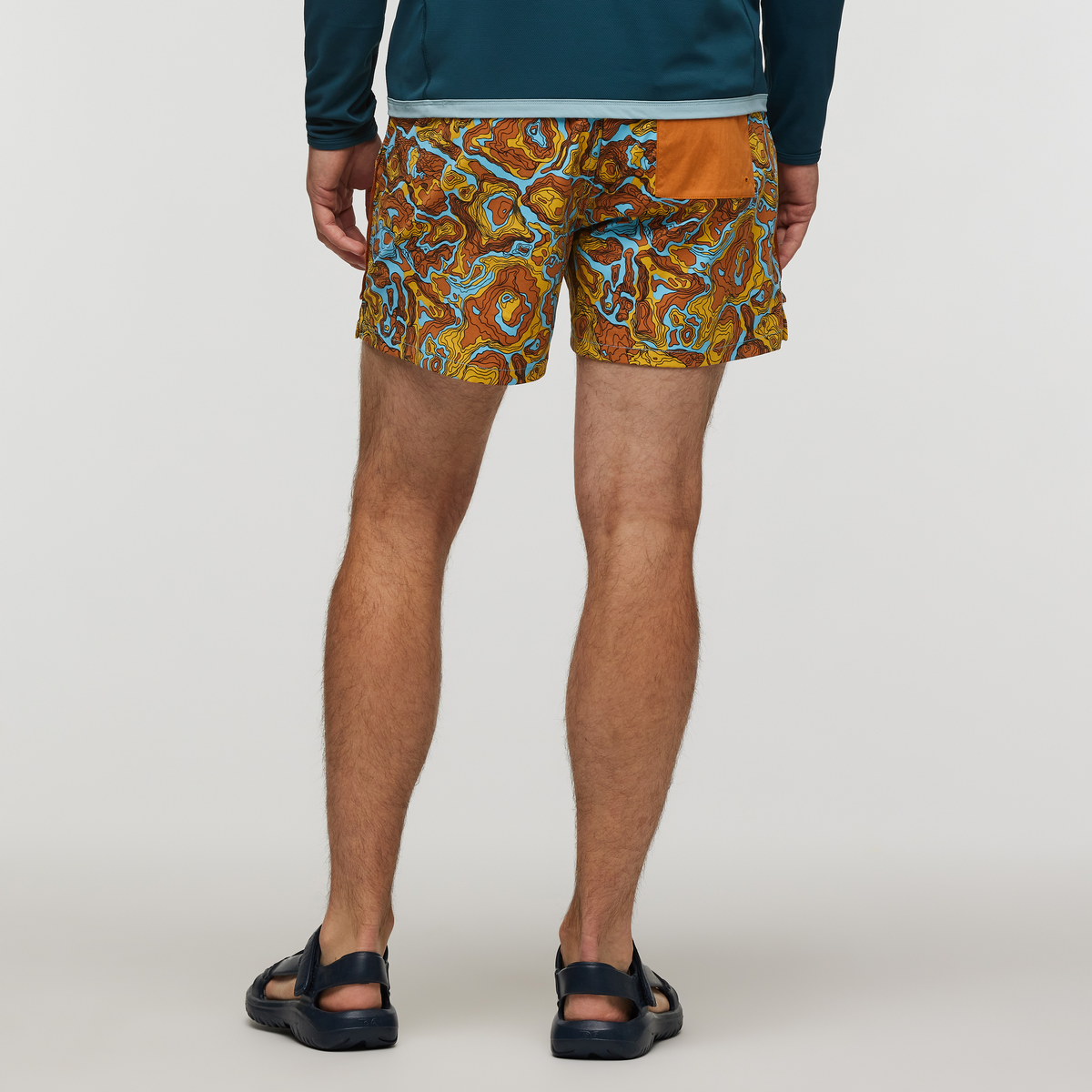 Brinco Short - Print - Men's, Blue Sky/Sunset, Model Kellan