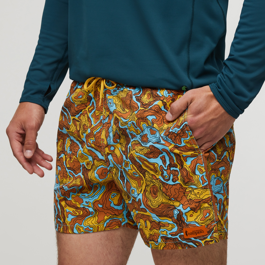 Brinco Short - Print - Men's, Blue Sky/Sunset, Model Kellan