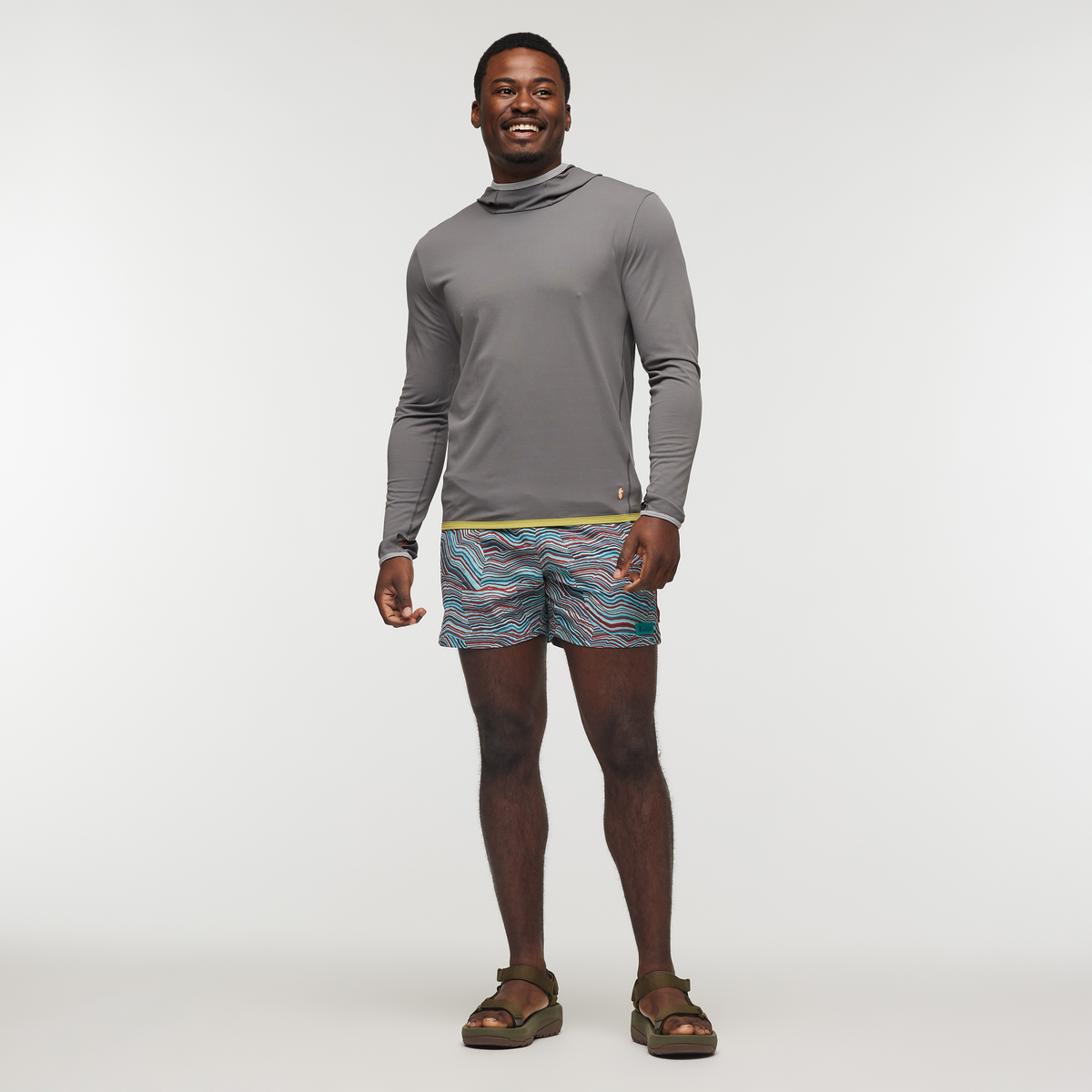 Brinco Short - Print - Men's, Magma/Coastal, Model Jeremy