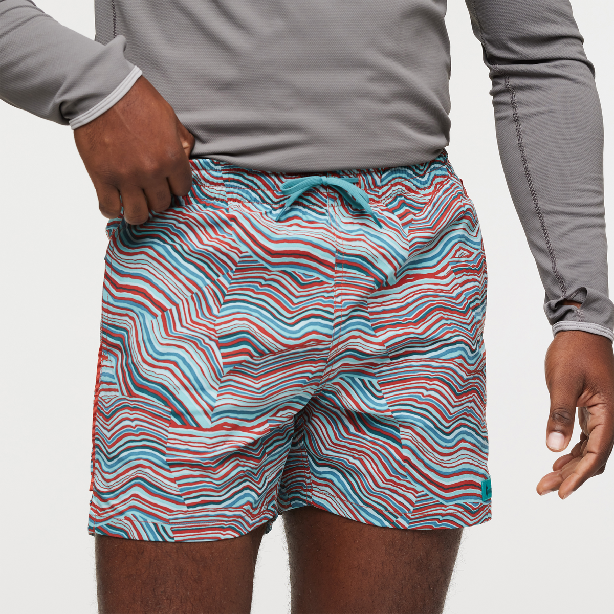 Brinco Short - Print - Men's, Magma/Coastal, Model Jeremy