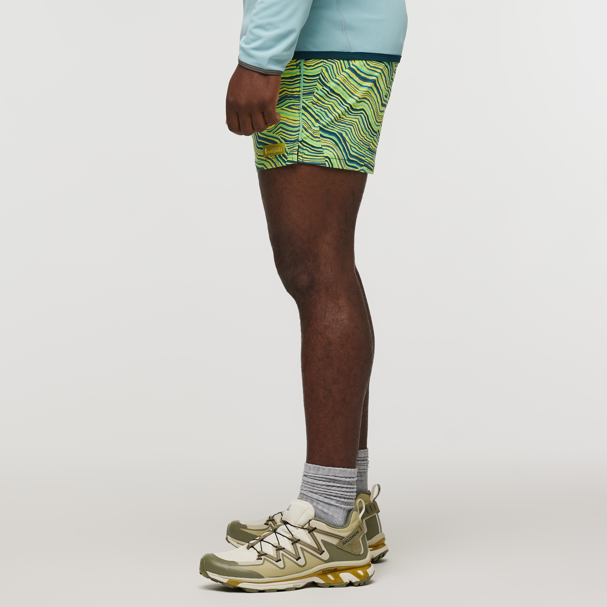 Brinco Short - Print - Men's, Parakeet/Abyss, Model Jeremy