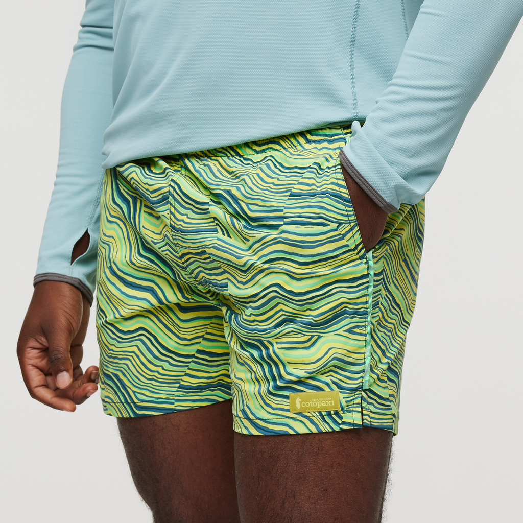 Brinco Short - Print - Men's, Parakeet/Abyss, Model Jeremy