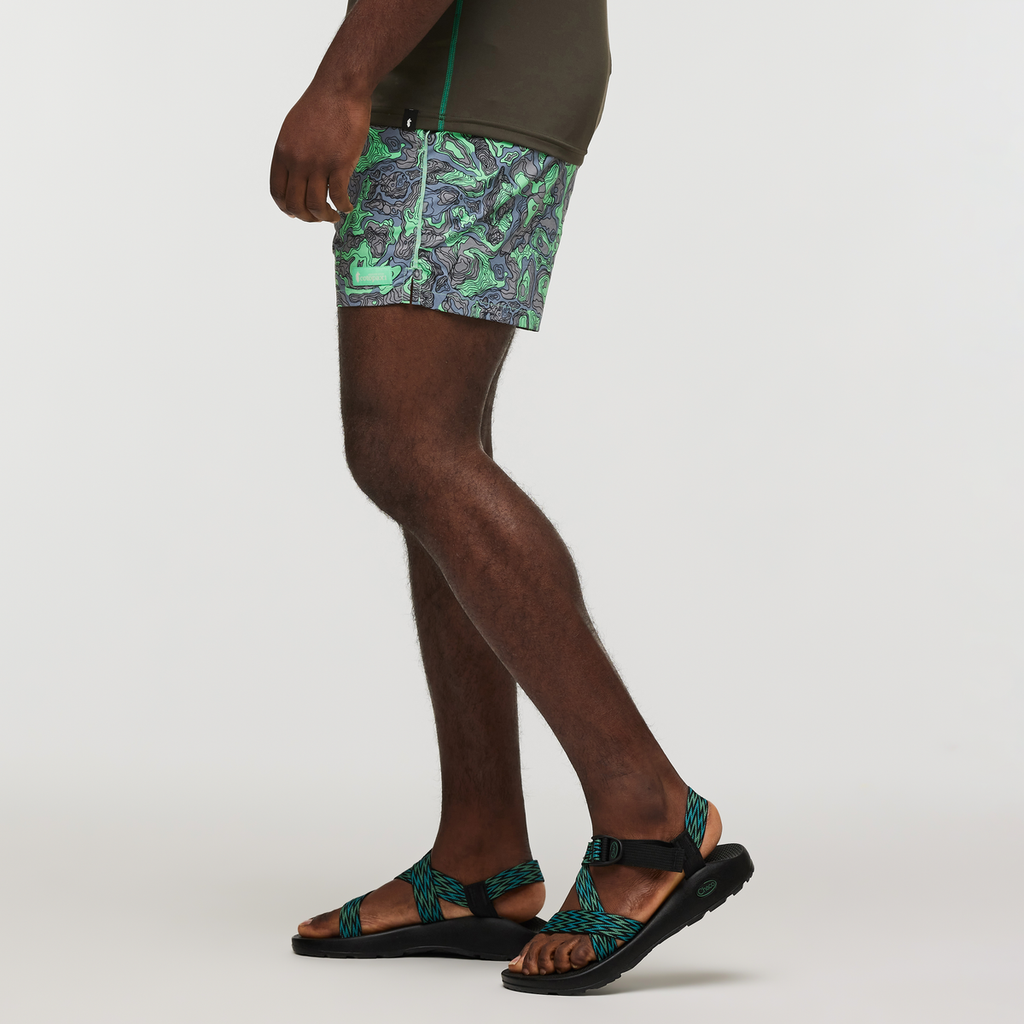 Brinco Short - Print - Men's, Tempest/Parakeet, Model Jeremy